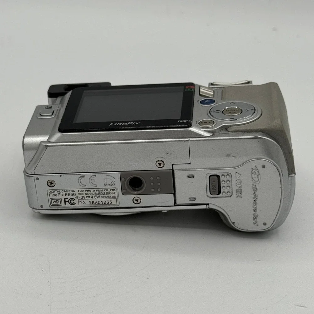 Fujifilm FinePix E550 Digital Camera Silver 6.3MP 4x Optical Zoom Fujinon Lens